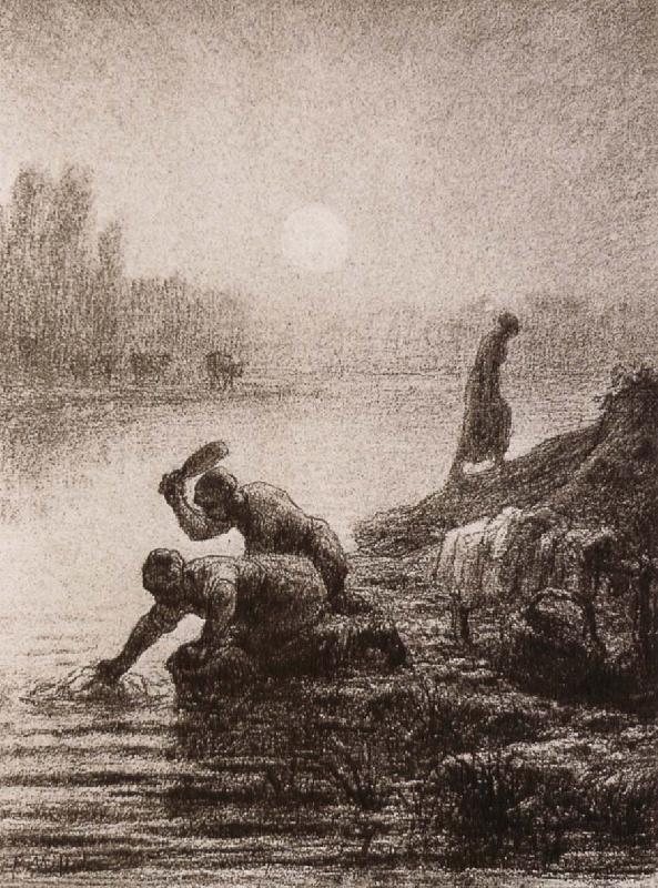 Peasant get the water, Jean Francois Millet